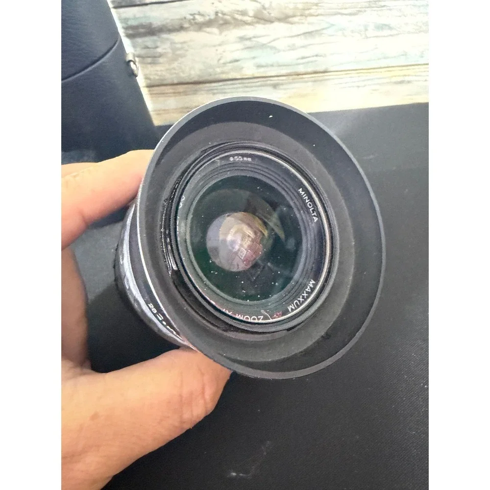 Minolta Maxxum AF Zoom xi 28-80mm f/4-5.6 Lens Black Good Power Zoom Japan Case